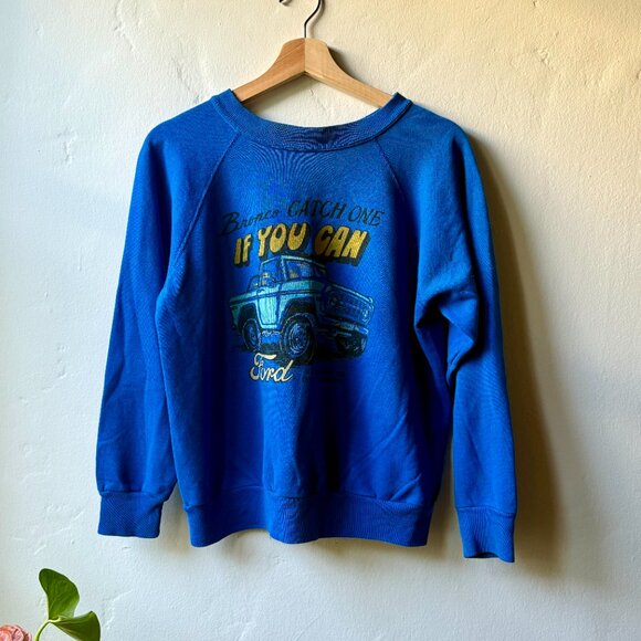 Re/Done, Vintage Ford Crewneck, Blue, XS/S - Picture 3 of 6